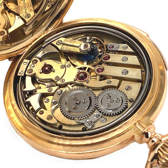 Swiss gold minute repeating carillon pocket watch Circa 1900 Swiss gold minute repeating carillon pocket watch Circa 1900