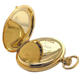 Fine Swiss 18 carat gold open faced lever watch Circa 1947