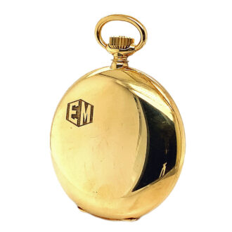 Fine Swiss 18 carat gold open faced lever watch Circa 1947