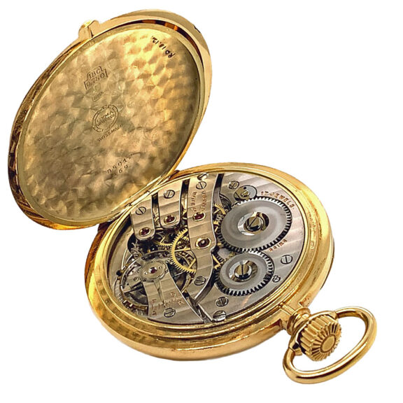 Fine Swiss 18 carat gold open faced lever watch Circa 1947 Fine Swiss 18 carat gold open faced lever watch Circa 1947