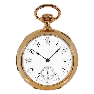 Swiss gold minute repeating precision pocket watch Circa 1900
