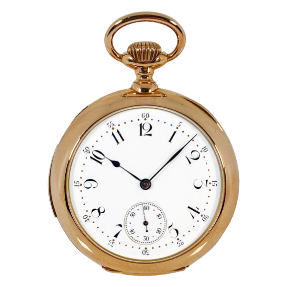 Swiss gold minute repeating precision pocket watch Circa 1900
