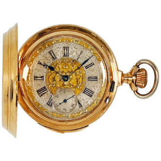 Swiss quarter repeater with concealed erotic scene Circa 1900
