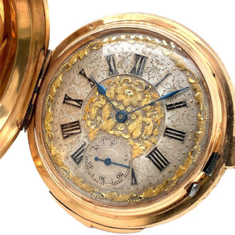 Swiss quarter repeater with concealed erotic scene Circa 1900