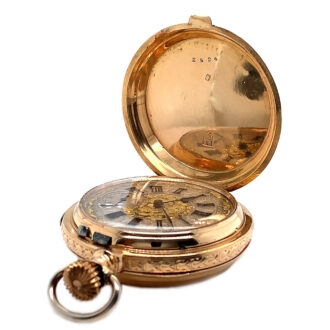Swiss quarter repeater with concealed erotic scene Circa 1900