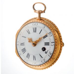 Fine French gold verge watch by Etienne Lenoir Circa 1750