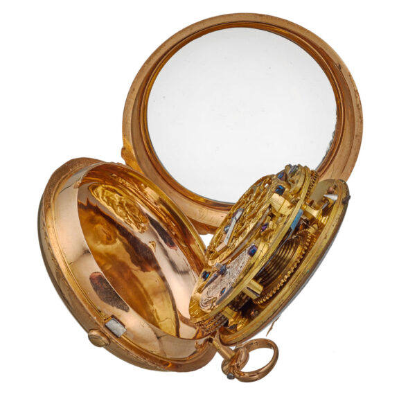 Fine French gold verge watch by Etienne Lenoir Circa 1750 Fine French gold verge watch by Etienne Lenoir Circa 1750