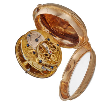 Fine French gold verge watch by Etienne Lenoir Circa 1750