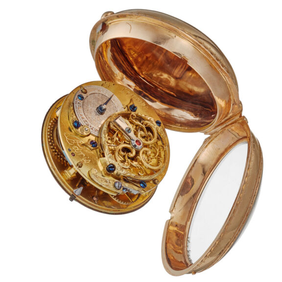 Fine French gold verge watch by Etienne Lenoir Circa 1750 Fine French gold verge watch by Etienne Lenoir Circa 1750