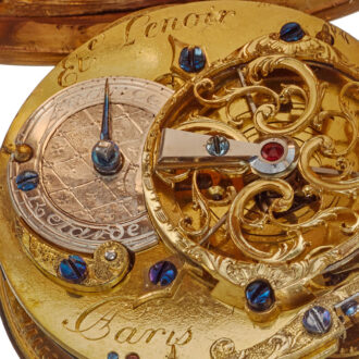 Fine French gold verge watch by Etienne Lenoir Circa 1750