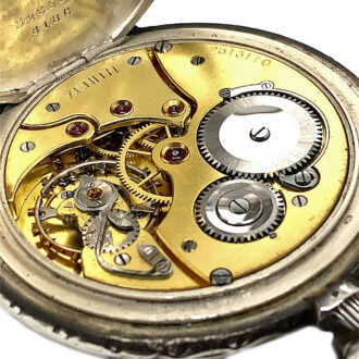 Rare Swiss silver shooting contest pocket watch Circa 1921