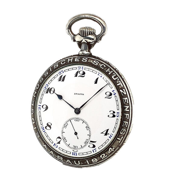 Rare Swiss silver shooting contest pocket watch Circa 1921 Rare Swiss silver shooting contest pocket watch Circa 1921