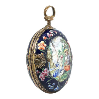 English brass and enamel verge pocket watch Circa 1795