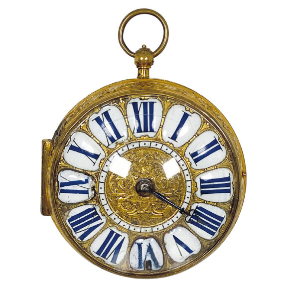 804-351-105-(1) French decorative single-hand verge pocket watch Circa 1700