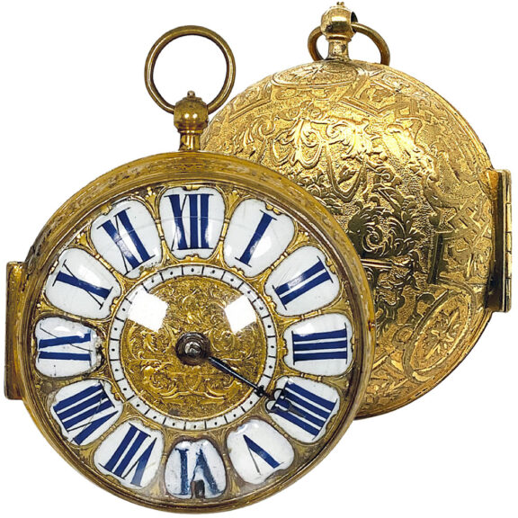 French decorative single-hand verge pocket watch Circa 1700 French decorative single-hand verge pocket watch Circa 1700