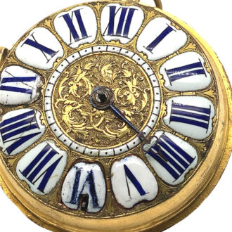 French decorative single-hand verge pocket watch Circa 1700 French decorative single-hand verge pocket watch Circa 1700