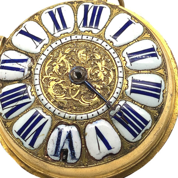 French decorative single-hand verge pocket watch Circa 1700 French decorative single-hand verge pocket watch Circa 1700