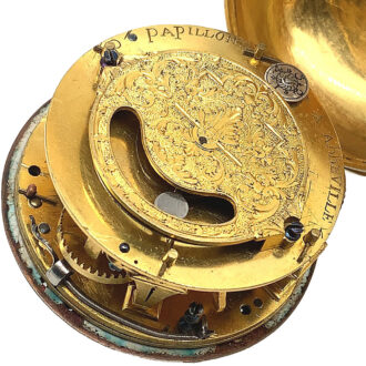 French decorative single-hand verge pocket watch Circa 1700 French decorative single-hand verge pocket watch Circa 1700