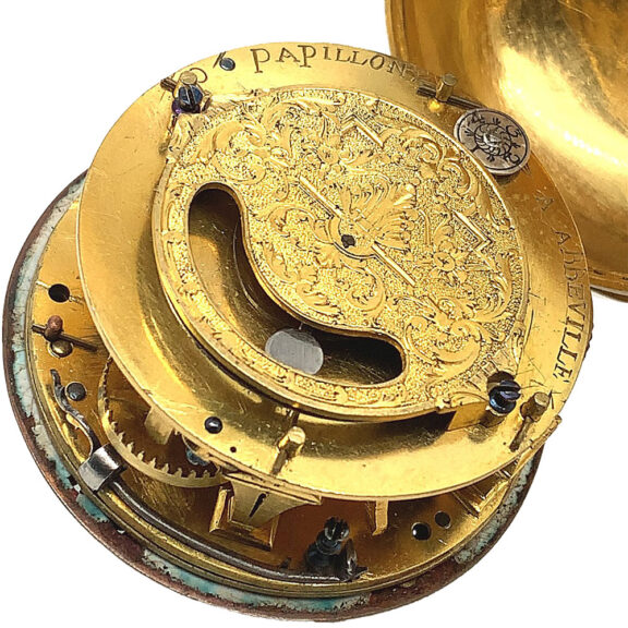 French decorative single-hand verge pocket watch Circa 1700 French decorative single-hand verge pocket watch Circa 1700