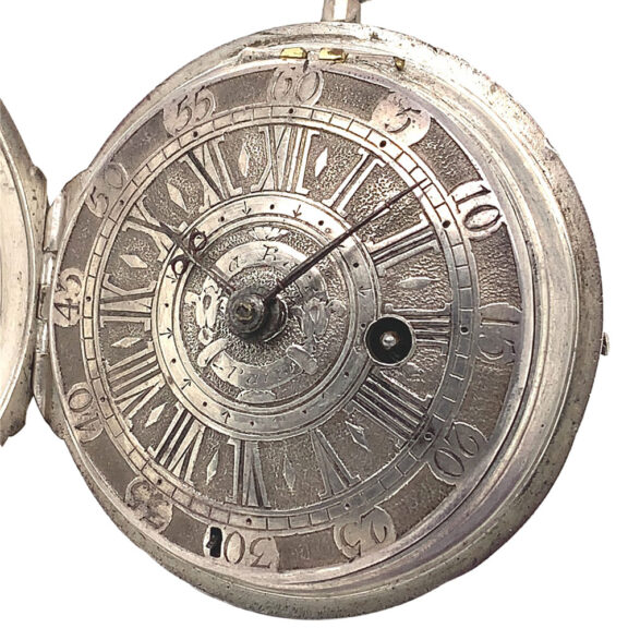 French silver verge oignon pocket watch Circa 1710 French silver verge oignon pocket watch Circa 1710