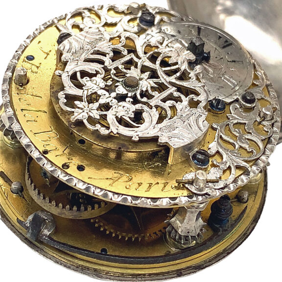 French silver verge oignon pocket watch Circa 1710 French silver verge oignon pocket watch Circa 1710