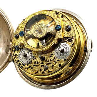 English silver pair cased oignon pocket watch Circa 1705