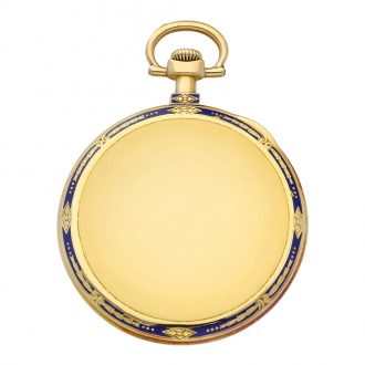 Swiss gold and enamel keyless lever pocket watch Circa 1917 Swiss gold and enamel keyless lever pocket watch Circa 1917
