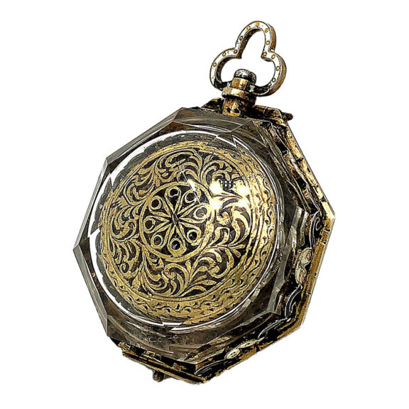 Austrian octagonal-shaped rock crystal pendant watch Circa 1870 Austrian octagonal-shaped rock crystal pendant watch Circa 1870