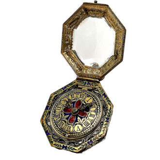 Austrian octagonal-shaped rock crystal pendant watch Circa 1870 Austrian octagonal-shaped rock crystal pendant watch Circa 1870