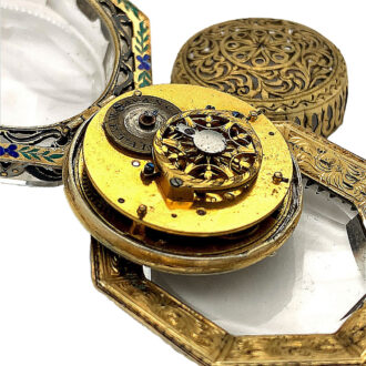 Austrian octagonal-shaped rock crystal pendant watch Circa 1870 Austrian octagonal-shaped rock crystal pendant watch Circa 1870