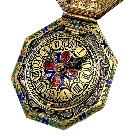 Austrian octagonal-shaped rock crystal pendant watch Circa 1870 Austrian octagonal-shaped rock crystal pendant watch Circa 1870