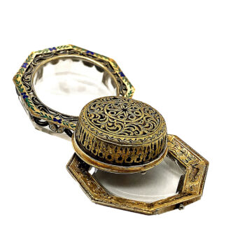 Austrian octagonal-shaped rock crystal pendant watch Circa 1870 Austrian octagonal-shaped rock crystal pendant watch Circa 1870
