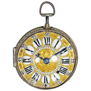 Rare Swiss quarter repeating Oignon-type pocket watch Circa 1710