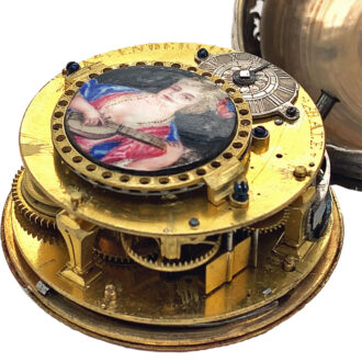 Rare Swiss quarter repeating Oignon-type pocket watch Circa 1710