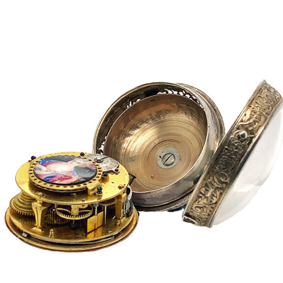 Rare Swiss quarter repeating Oignon-type pocket watch Circa 1710 Rare Swiss quarter repeating Oignon-type pocket watch Circa 1710