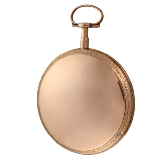 A French verge with date in a 18k open face case Circa 1785