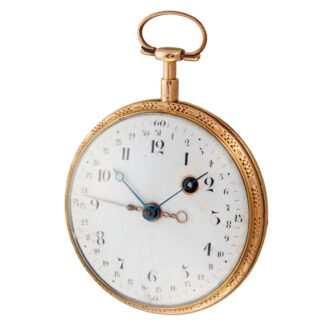 French verge with date in a 18k open faced case Circa 1785
