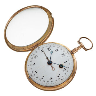 A French verge with date in a 18k open face case Circa 1785