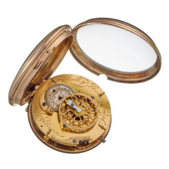 A French verge with date in a 18k open face case Circa 1785