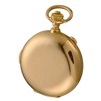 A Swiss 18K minute repeating chronograph calendar Circa 1900