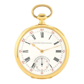 Swiss pocket watch accompanied by the Extract from the Archives Circa 1914