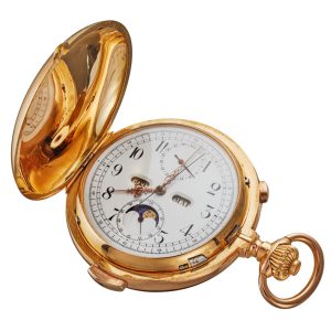 Swiss minute repeating chronograph calendar Circa 1900
