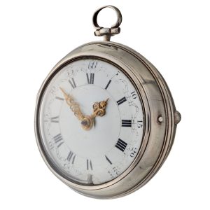 An early English verge with white enamel dial Circa 1716