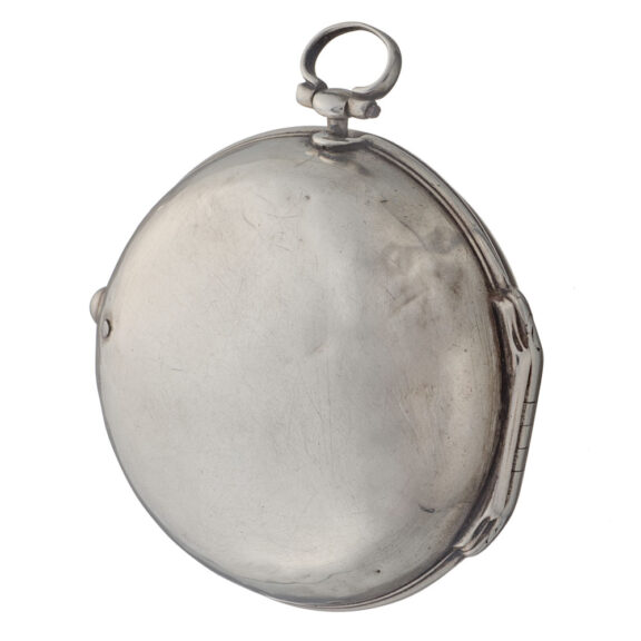 An early English verge with white enamel dial Circa 1716 An early English verge with white enamel dial Circa 1716
