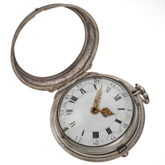 An early English verge with white enamel dial Circa 1716