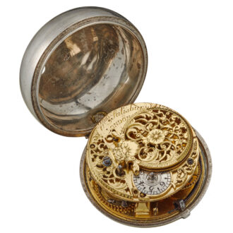 An early English verge with white enamel dial Circa 1716
