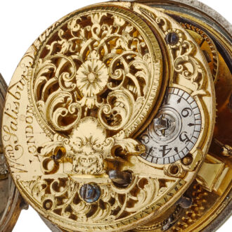 An early English verge with white enamel dial Circa 1716