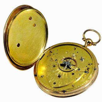 Swiss watch with musical movement and automaton Circa 1810 Swiss watch with musical movement and automaton Circa 1810