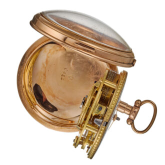 A Breguet 18 carat gold French verge pocket watch Circa 1800