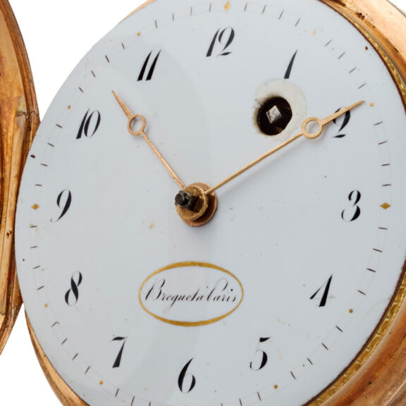 A Breguet 18 carat gold French verge pocket watch Circa 1800 A Breguet 18 carat gold French verge pocket watch Circa 1800